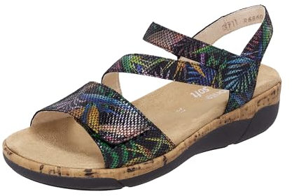 Remonte Femme R6860 Sandales Bride Cheville, Multicolore, 42 EU