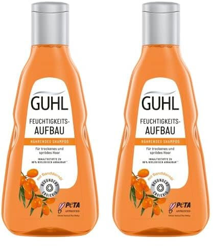 Guhl Feuchtigkeitsaufbau Shampoo - Inhalt: 250 ml - Verleiht trockenem Haar Feuchtigkeit (Packung mit 2)