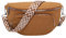 Ocuuer Sac de Poitrine en Velours Côtelé - Banane Tendance Avec Large Sangle de Guitare - Bandoulière Élégant Multi-Poches Hobo - Pour Plein Air (Marron)