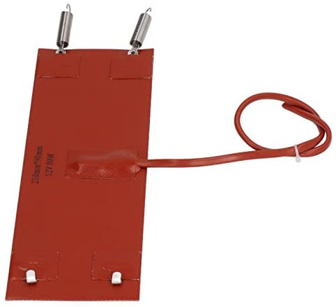 Silicone Heating Pad, 80W Efficient Insulation Silicone Heating Blanket Flexible Silicone Heater Mat 250mm X 90mm with Automatic Temperature Control for Car and Machiner (DC12V)