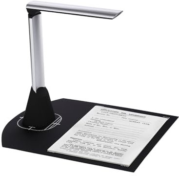 Scanner per libri con fotocamera per documenti Scanner for fotocamera for documenti BK34, fotocamera HD da 5 megapixel formato A4 con software didattico a luce LED for l'insegnamento online Versatile