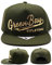 Green Bay New Basic Black Eagle Tailsweeper Title Town Olivgrün Leder Toned Era Snapback Hat Cap