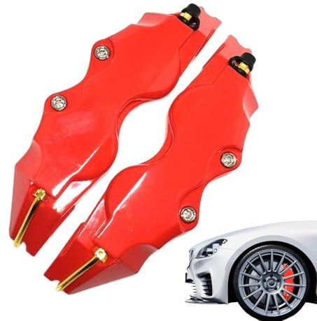 Bremssattelabdeckung, 2 Stück, Radnabenabdeckung, Bremsabdeckung, Auto-Bremssattelabdeckung, Bremssattel-Aufkleber, Auto-Bremssattelabdeckung, Universal-Bremssattel-Schutzabdeckung für