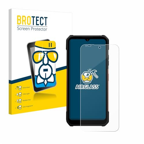 brotect Glass Screen Protector Film compatible with myPhone Hammer Construction 2 Thermal 5G - Glass-Foil Protection [Scratch Resistant, High Clarity]