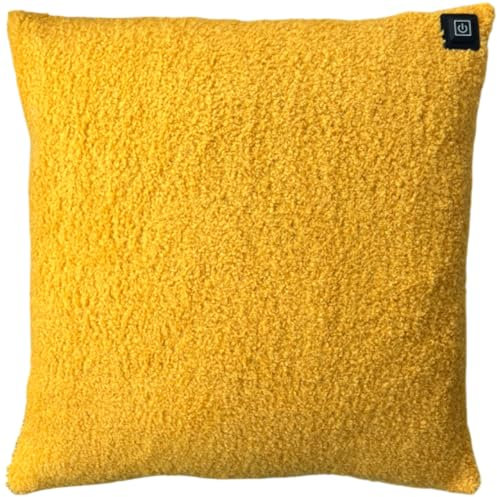 Warmpi® Infrarot Heizkissen mit Powerbank – Flexibel einsetzbar – Mit und ohne Kabel verwendbar – Teddy Gelb