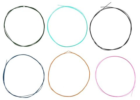 Corde per Chitarra Classica da 6 Pezzi/set, Corda in Nylon in Lega Colorata con Tensione Normale per un Tono Brillante e Nitido, Adatta per Chitarra Classica