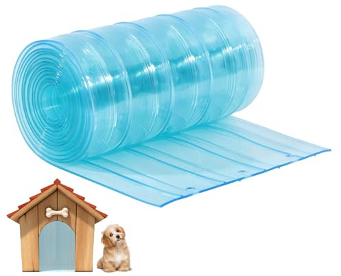 CHGCRAFT Clapets de Rechange pour Porte pour Chien 2.7 po X 8.2 pi Clapet de Porte Transparent pour Niche pour Chien Clapets de Porte pour Chien en PVC pour Porte pour Chien et Chat Produits