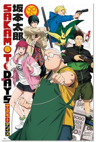 Grupo Erik Sakamoto Days 2 Poster Kunstdruck | Poster Deko Wohnzimmer oder Deko Schlafzimmer - Deko Zimmer - Größe 61 x 91 - Offizieller Sakamoto Manga Fanartikel