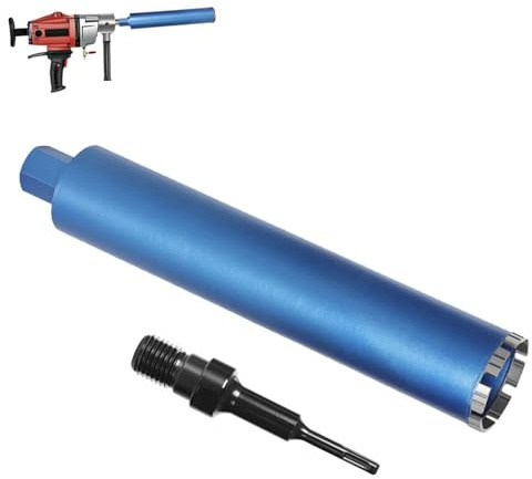 1 ¼ UNC Diamantbohrkrone Ø 112mm L 460mm 9 Segmente SDS-Plus Beton Fliesen | mit 10mm Turbo, Dosensenker Diamant-Bohrkron Kernbohrkrone für Kernbohrgeräte, Nass- / Trocken Bohrkrone Fliesenbohrer