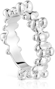 TOUS Ring für Damen aus Sterlingsilber mit Bärenmotiv, Größe 12, Kollektion Bold Bear