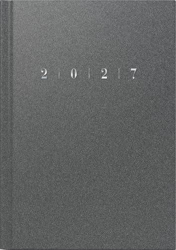 rido/idé 7023013807 Buchkalender Mod. studioplan int. 2027 168×240 mm, Kunststoff, grau