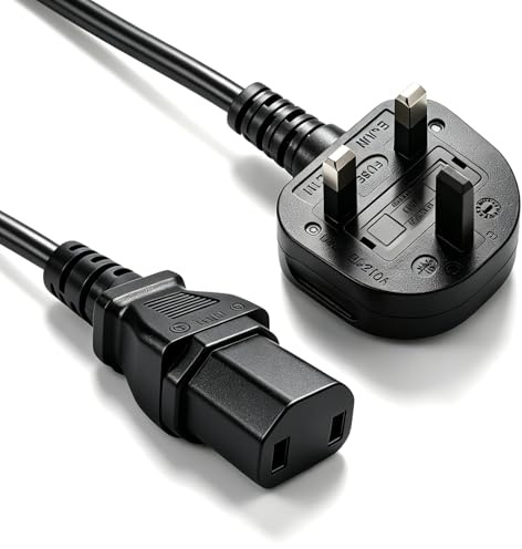 XdealCozyxc 2 Pin Power Cable, Kettle Plug Power Lead for Xbox One/360/360e Ps4 Pro Playstation 4 Pro