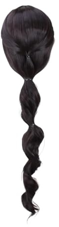 Gladiaond 1pc Frauen Prinzessin Jasmin synthetische Perücke schwarz Lange geflochtene Haare for Rollenspiel-Kostüme