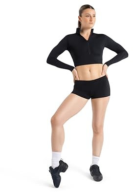 Capezio Damen Boy Cut Low Rise Shorts, Schwarz, X-Groß