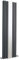 Hudson Reed HLA79 Revive | Modern Bathroom Vertical Designer Double Panel Radiator with Mirror (Excludes Valves), 1800mm x 499mm, Anthracite
