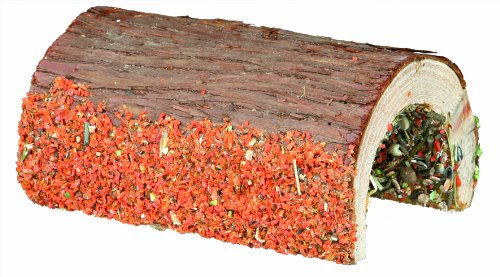 TRIXIE Brücke mit Gemüse, Rindenholz, 13-18 x 20 cm, 135 g