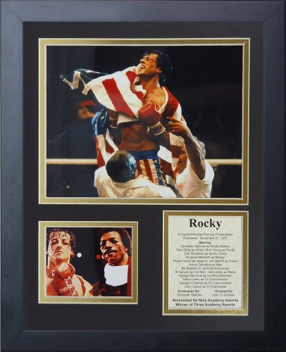 Legenden Sterben Nie Rocky gerahmtes Foto Collage, 11 von 35,6 cm