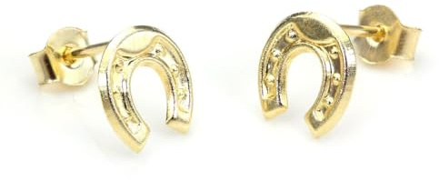 9 Karat (375) Gelbgold Hufeisen Ohrstecker