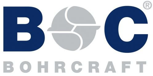 Zollstock/Holzgliedermaßstab weiß mit Bohcraft-Logo