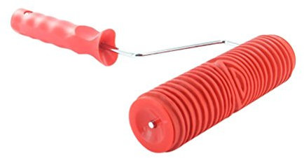 Malerei Rolle Empaistic Muster Farbroller mit Kunststoffgriff DIY Wand Dekoration,7 Zoll (Rot)