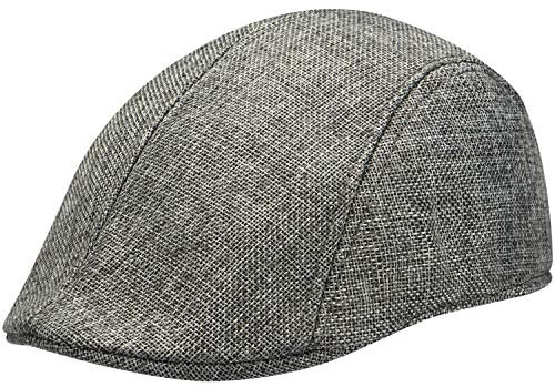 Wilhelm Sell® Klassische Flatcap im traditionellen Look - Schiebermütze für Herren - Standardgröße 58 (01 Stück - dunkelgrau)