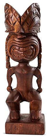 G6 Collection Handgefertigte hölzerne primitive wütende Gesicht Tribal Statue Skulptur Tiki Bar Handgefertigte Einzigartige Geschenk Kunst Deko Home Decor Akzent Figur Dekoration Kunstwerk