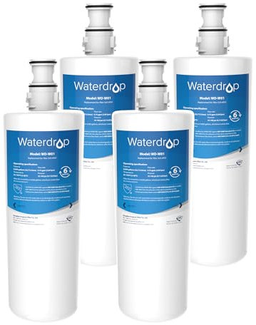 Waterdrop Water Filter Replacement for InSinkErator®, Compatible with InSinkErator® Hot Water Tap F701R, F-701R, 3US-AF01, HC-3300, GN-1100, HC-1100, 3M AP3-765S, 70020019835 (4)