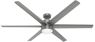 Hunter Solaria Indoor/Outdoor Ceiling Fan with LED Light and Remote Control