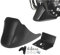 Viviance Spoiler Anteriore per carenatura Nero compatibile con Harley Davidson XL Sportster 883 1200