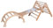 Woodandhearts Montessori Kletterdreieck mit Rutsche – Kletterbogen aus Holz – Kinderrutsche Indoor für Baby & Kinder – Spielplatz Klettergerüst für Kinderzimmer