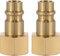 Poppstar Conector compresor aire macho, diámetro nominal 7,2 mm con rosca interior de 1/4 pulgada para conexión de aire comprimido, 2 piezas