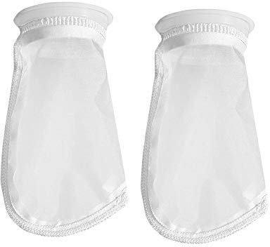 HRTFILTERS 300 Micron 10,2 cm Anello corto 22,9 cm Nylon Mesh 10,2 cm Filtro Borsa calzino acquario Marine Sump (confezione da 2, 300 Micron 10,2 x 22,9 cm)