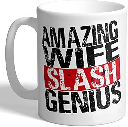 I Love Mugs - Amazing Wife Slash Genius - Brooklyn 99 - Mug, Ceramic, 11fl.oz.