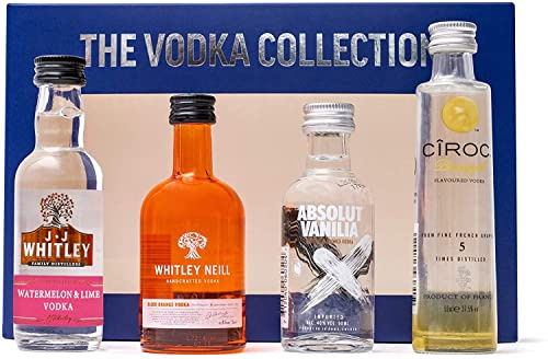 The Vodka Collection - Miniature Gift Pack 4 x 5cl - Vodka 5cl x 4 40% ABV