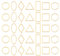 UNICRAFTALE 42 Stk 7 Stile Gold Verbindungsringe 11.5-16mm Lang Edelstahl Verbindungsringe Klein Metall Verbinder Charms Gemischte Verbindungs Anhänger Für DIY Ohrring Halskette Schmuckherstellung