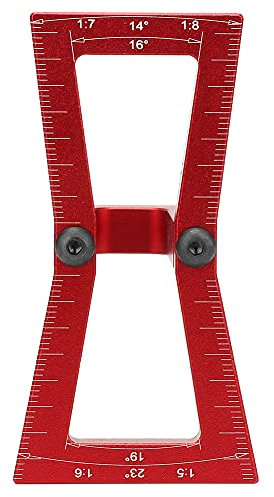 Schwalbenschwanz Marker,Führungswerkzeug Skala Holzbearbeitung Schablone Holzverbindungen Messgerät Schwalbenschwanzmarkierer Aluminiumlegierung Lehrenmarkierungsvorrichtung Holz Spur Kennzeichnung