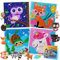 4 Diamond Painting Kinder Tiere 10 DIY 5D Diamant Painting Sticker Malerei Bilder Set Full Zubehör Glitzersteinchen Painting Kleine Mädchen Junge Geburtstag Festival Geschenke Crystal Art Craft Kits