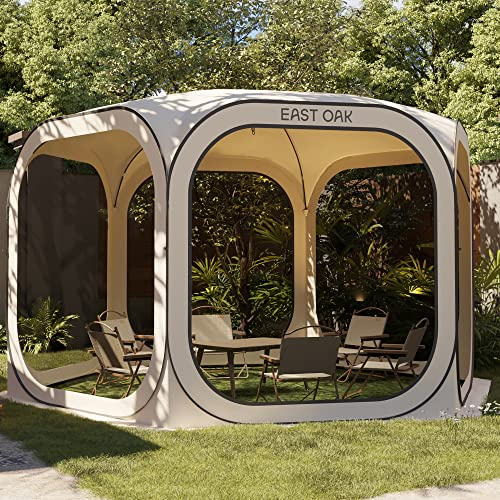 East Oak Zelt Pop Up 8-10 Personen, Cream Beige