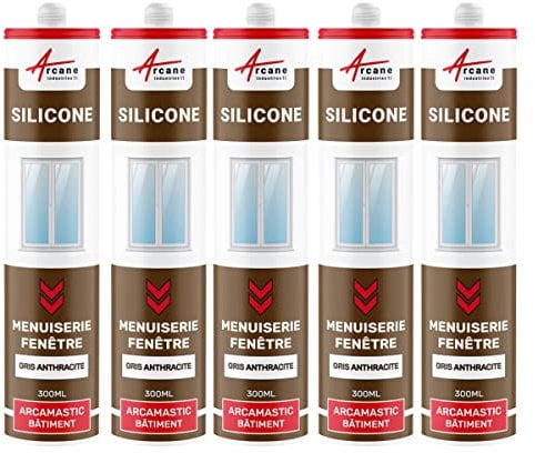 Mastice Silicone per finestre e serramenti: ARCAMASTIC BATIMENT - Grigio Antracite - RAL 7016 - ARCANE INDUSTRIES