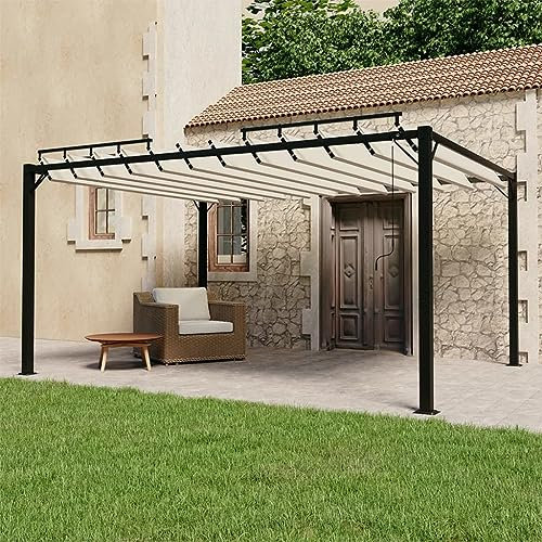 Revera Lamelle Pergola 3 x 4 m, cremefarben