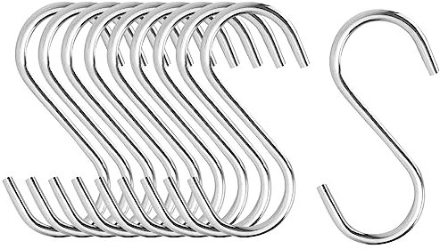 JITNGA 10 Pezzi Ganci Per Carne Piccolo Gancio Per Fumatori In Acciaio Inossidabile Gancio Per Appendere Gancio Da Cucina Gancio Per Carne Gancio Per Pesce 5 Cm (Argento)