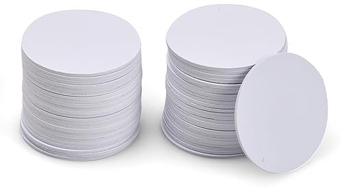 Jinlaili 50 Stück NFC Karten, Ntag215 NFC Tags, 25mm Rund NFC Karten, NFC 215 Karten Leeres, Münzform NFC Tag Kompatibel mit TagMo und Amiibo und NFC Fähigen Handys und Geräten