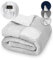 Kuscheldecke 150x200 KAMI flauschig grau, Sherpa Tages-Decke für Wohnzimmer, Couch, Sofa, Bett, Sofadecke 150 x 200 mit Handytasche und Hygieneschutz, Große, Dicke & warme Wohndecke für den Winter