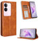 BellaCase Vivo V29 5G Coque [Étui Portefeuille] [Fonction Support] [Slots pour Cartes] [Couverture à Rabat Magnétique] Compatible avec Le Smartphone Vivo V29 5G(Marron)