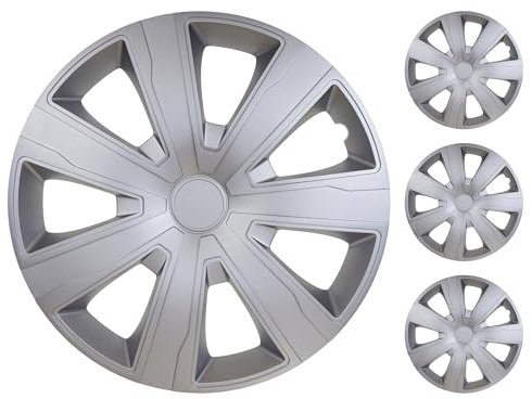 M MOTOS Set 4er Radkappen 14 Zoll - Lachen Sie über Kratzer mit diesen flexiblen, leichten Radkappen 14 Zoll. Einfache Installation, Keine Werkzeuge erforderlich, Schutz vor Verblassen!