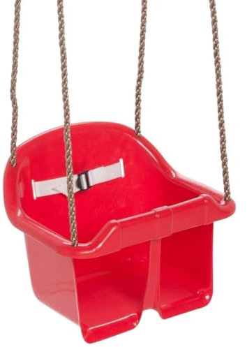Babyschaukel/Kleinkindschaukel/Schaukelsitz/Kinderschaukel/Schaukelbrett (Kunststoff Babyschaukel, rot)