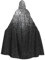 WURTON Glänzender Silberfarbener Glitzer-Umhang für Damen und Herren, Voller Länge, Mit Kapuze, Cosplay-Kostüme, Umhang, 185 cm