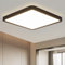 muyuua Deckenlampe LED Deckenleuchte Flach - Schlafzimmerlampe Schwarz Badezimmerlampe 23CM Deckenbeleuchtung Schlafzimmer 18W Küchenlampe Eckig Badlampe Decke Flurlampe 4000K für Bad Küche Flur