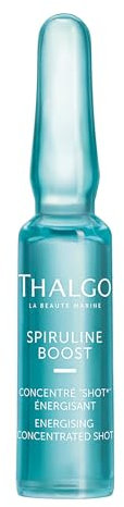 THALGO Spirulina Boost 2.0 Vitalisierendes Booster-Konzentrat, 7 Stück strafft die Gesichtszüge und vitalisiert die Haut