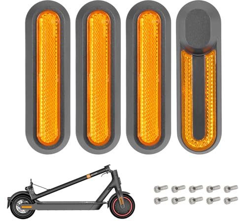 lohill e Scooter Zubehör, e Scooter Ersatzteile, e Scooter Reflektoren, Roller Radabdeckung Reflektorstreifen für Xiaomi M365, Pro, 1S, Essential, Pro2, Mi3